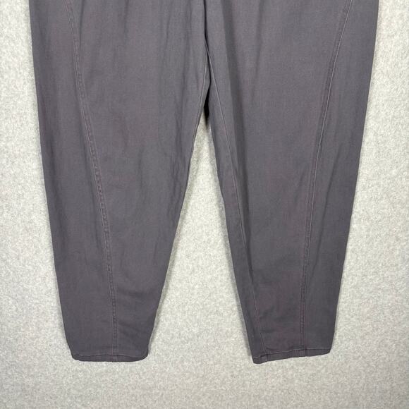 SO Balloon Pleated Pants Junior 9 Lilac Gray Trouser Tapered Baggy High Rise 80s - Picture 4 of 13